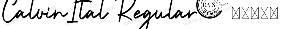 CalvinItal Regular字体转换